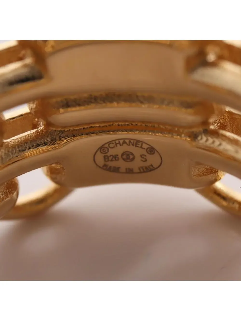 Chanel Chain Motif Ring Metal #327445C12B